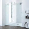 VIGO 64x74 Elan Frameless Sliding Shower Door, Chrome