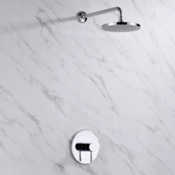 Luxier SS-B01-T Rainfall Shower Faucet Set, Chrome -Warm Bathroom 00a17b1a01f9c832 0031 w800 h800 b0 p0