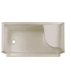 Aquatique 60"x32" Shower Base With Left Hand Drain, Biscuit -Warm Bathroom 00a1df4e0f22eda1 9530 w800 h800 b1 p0