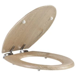 BNK Toilet Seat, Premium Molded Wood Seat With Quiet-Close Hinges -Warm Bathroom 0171d6c6025529e5 2130 w800 h800 b1 p0