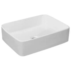 Ronbow Essentials Merit 18" Rectangular Ceramic Vessel Bathroom Sink, White