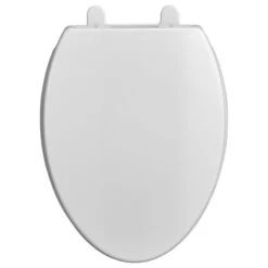 Transitional Elongated Luxury Toilet Seat, White