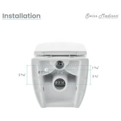 Ivy Wall Hung Elongated Toilet Bowl 0.8/1.28 GPF Dual Flush, Glossy White 28 Ivy Wall Hung Elongated Toilet Bowl 0.8/1.28 GPF Dual Flush, Glossy White -Warm Bathroom 04f17d30022620a5 6154 w800 h800 b1 p0