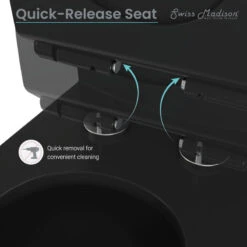 Monaco One Piece Elongated Toilet Dual Flush, Matte Black -Warm Bathroom 05a178ad01798842 9291 w800 h800 b0 p0