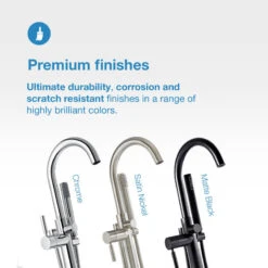 Athena Freestanding Tub Faucet With Handheld, Matte Black -Warm Bathroom 05a1c1730efb7ab5 9912 w800 h800 b0 p0