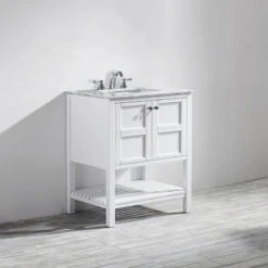 Florence 30" Single Vanity Carrara Marble, White, Without Mirror 10 Florence 30" Single Vanity Carrara Marble, White, Without Mirror -Warm Bathroom 05f1fd9d009c461e 4533 w800 h800 b0 p0