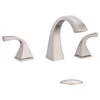 8" Brass Widespread Bathroom Sink Faucet, Brushed Nickel