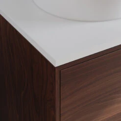 Newton Bath Vanity, Walnut, 60", Double Sink, Freestanding -Warm Bathroom 067183cb0296770d 1967 w800 h800 b0 p0