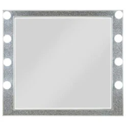 Bd00245 - Mirror With Light, Mirrored And Champagne Finish - Sliverfluff