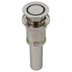 Patented Pop Down Drain, Fully Finished, Pvd Polished Nickel