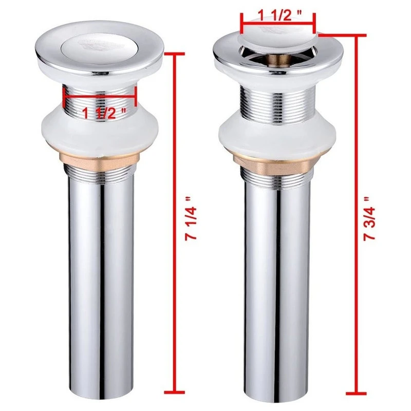 Aquaterior 1 3/8" Bathroom Faucet Vessel Vanity Sink Pop Up Drain Stopper 3 Aquaterior 1 3/8" Bathroom Faucet Vessel Vanity Sink Pop Up Drain Stopper - Image 3