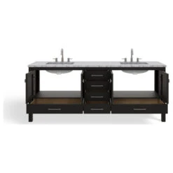 The Kennedy Bathroom Vanity, Double Sink, 84", Espresso, Freestanding 24 The Kennedy Bathroom Vanity, Double Sink, 84", Espresso, Freestanding -Warm Bathroom 0931fcf003d9a3dd 7920 w800 h800 b1 p0