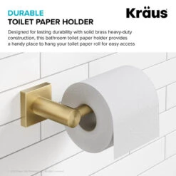 Ventus Bathroom Toilet Paper Holder, Brushed Gold -Warm Bathroom 09411bfe03ea9d0c 0286 w800 h800 b0 p0