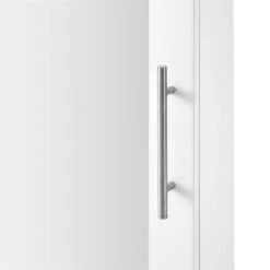 Bowery Hill Wooden Mirrored Wall Cabinet With 2 Adjustable Shelves In White -Warm Bathroom 0951b5a503accfb8 0797 w800 h800 b0 p0