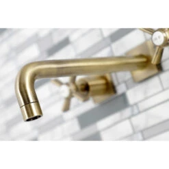 KS6023ZX Wall Mount Tub Faucet, Antique Brass -Warm Bathroom 0951ba43013fbc41 0580 w800 h800 b0 p0