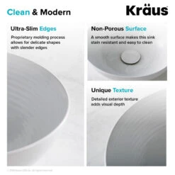 Viva Ceramic Round Vessel Bathroom Sink, White -Warm Bathroom 0ad1c58d0254a7bf 5505 w800 h800 b1 p0