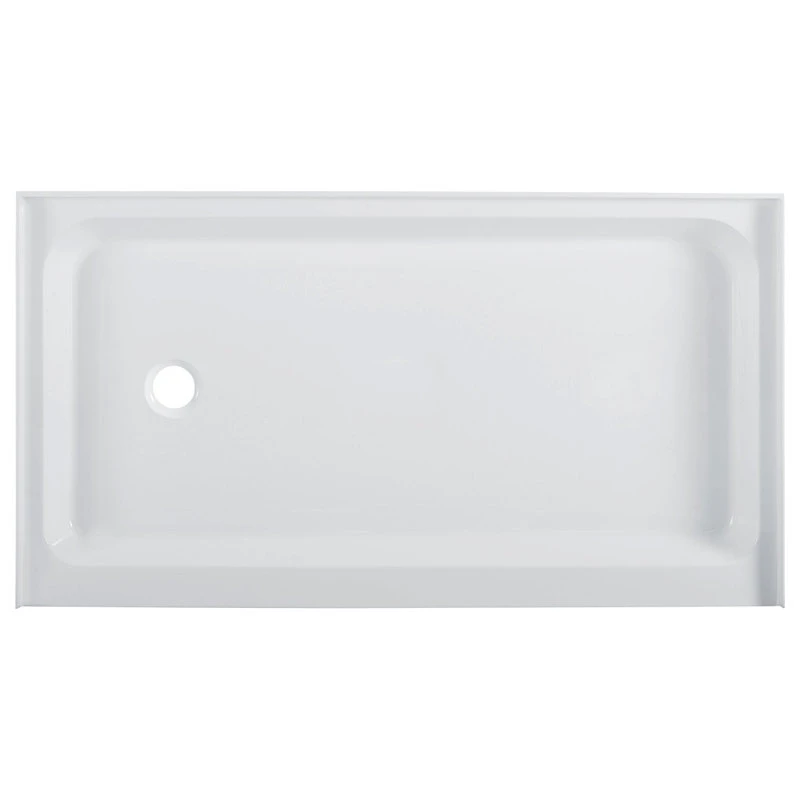 Voltaire 60 X 36 Acrylic White, Single-Threshold, Left-Hand Drain, Shower Base 4 Voltaire 60 X 36 Acrylic White, Single-Threshold, Left-Hand Drain, Shower Base - Image 4