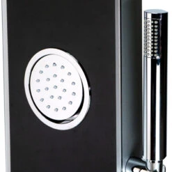 ALFI Brand Black Shower Panel With 2 Body Sprays And Rain Shower Head ABSP55B -Warm Bathroom 0ba13deb00903961 6969 w800 h800 b0 p0