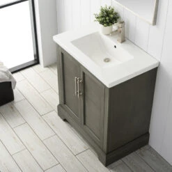 Vanity Art 30" Single Sink Bathroom Vanity With Ceramic Sink & Top -Warm Bathroom 0c11dde3013525f3 6764 w800 h800 b0 p0