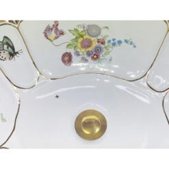 Hand Painted Sink "Floral Chinoiseries" Burnished Gold On Sienna Small Drop-in 9 Hand Painted Sink "Floral Chinoiseries" Burnished Gold On Sienna Small Drop-in -Warm Bathroom 0c61ac52002eb2fa 1261 w800 h800 b0 p0