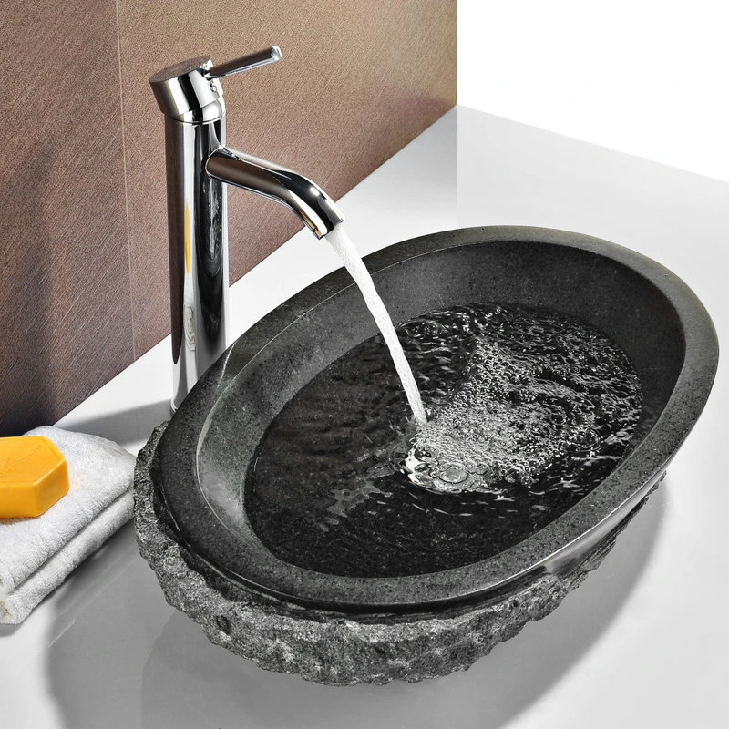 ANZZI Sotiria Vessel Sink, Mandy Black 2 ANZZI Sotiria Vessel Sink, Mandy Black - Image 2