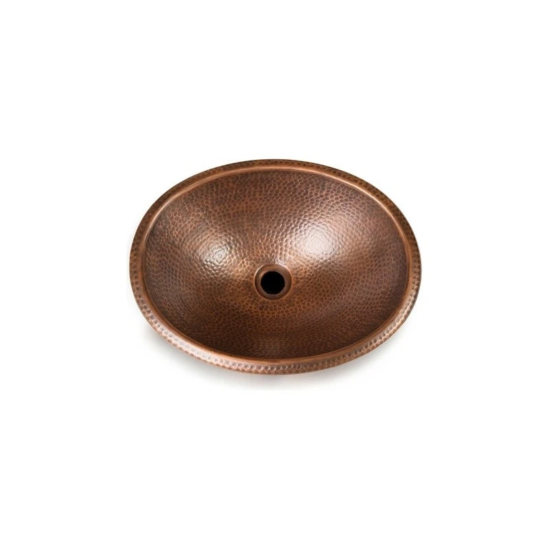 Hammered Copper Oval Bathroom Sink 1 Hammered Copper Oval Bathroom Sink