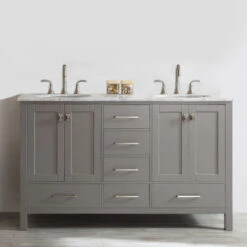 Gela Single Vanity, Gray, 60", Without Mirror -Warm Bathroom 0dc19270009c4538 4438 w800 h800 b0 p0