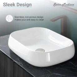 Chateau 22" Square Ceramic Vessel Sink -Warm Bathroom 0de196d50ed926be 7186 w800 h800 b0 p0