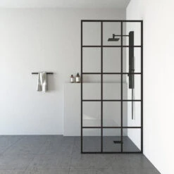 VIGO Mosaic Fixed Frame Shower Screen