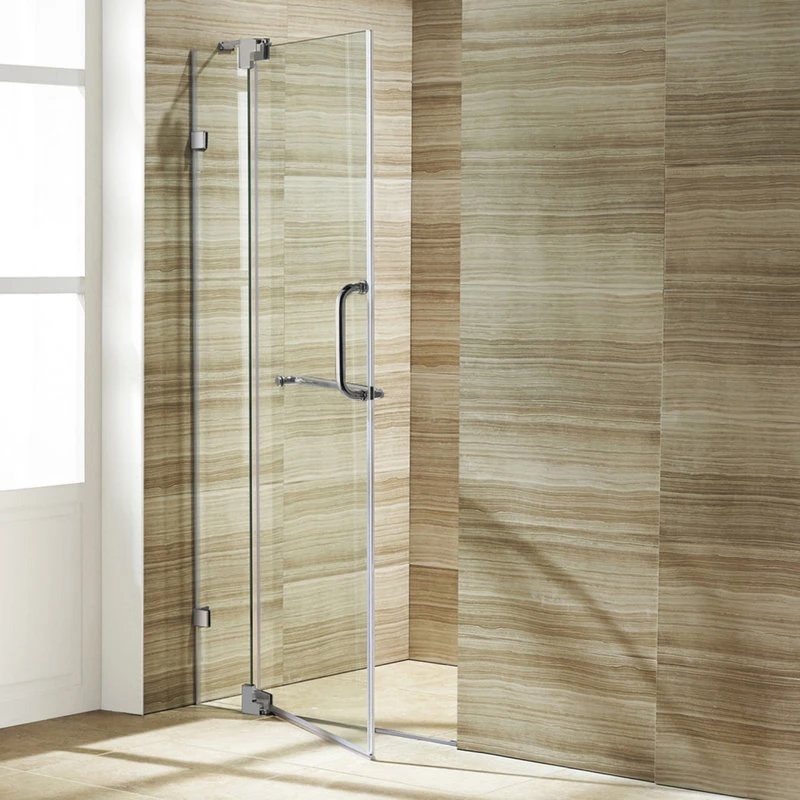 VIGO Pirouette Frameless Shower Door, 42", Chrome 7 VIGO Pirouette Frameless Shower Door, 42", Chrome - Image 7