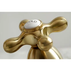 Kingston Brass Widespread Bathroom Faucet With Brass Pop-Up, Brushed Brass -Warm Bathroom 0f11a32d0b527474 4465 w800 h800 b0 p0
