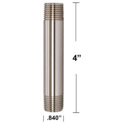 Supply Kit - 1/2" Ips X 3/8" Od X 20" Corrugated In Satin Nickel, Satin Nickel -Warm Bathroom 0f51465503eeb425 7437 w800 h800 b1 p0