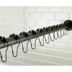 Kingston 72" Adj Stainless Steel Shower Curtain Rod W/Rings, Oil Rubbed Bronze -Warm Bathroom 1061ee660ddee6af 2799 w800 h800 b0 p0