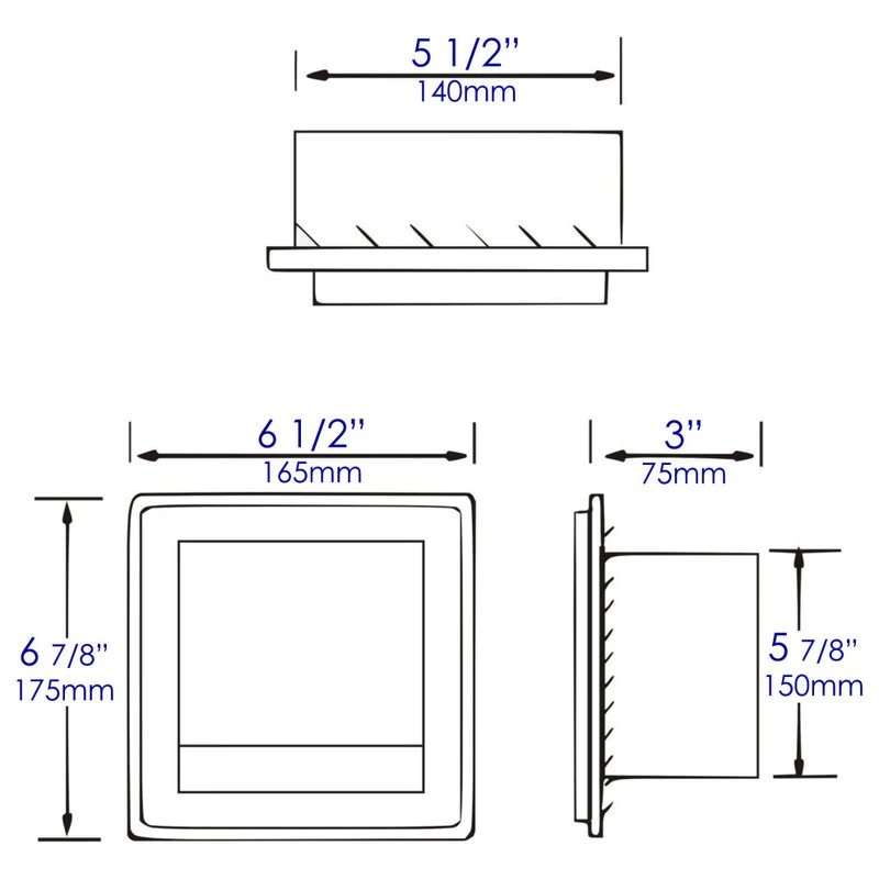 Alfi Brand White Matte Stainless Steel Recessed Toilet Paper Holder With Cover 5 Alfi Brand White Matte Stainless Steel Recessed Toilet Paper Holder With Cover - Image 5