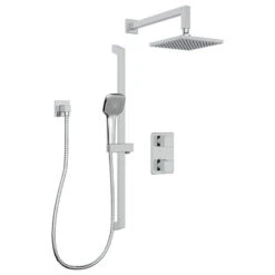 Belanger Rain Thermostatic Square Shower System, Wall 17 Belanger Rain Thermostatic Square Shower System, Wall -Warm Bathroom 11119d2500e60cd8 9394 w800 h800 b1 p0