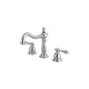 Kingston Brass Widespread Bathroom Faucet With Brass Pop-Up, Polished Chrome