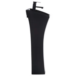 Vitreous China 12" Pedestal Bathroom Sink With Overflow, Black -Warm Bathroom 11c1371f0f04c31b 7509 w800 h800 b1 p0