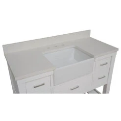 Charlotte 48" Single Bathroom Vanity In White With Quartz Top -Warm Bathroom 12514a6601e0a768 2508 w800 h800 b1 p0