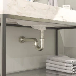 Keeney K400 Decorative 1-1/2 In. Or 1-1/4 In. X 1-1/2 In. Plastic P-Trap, Brushe -Warm Bathroom 1301ab990e78aa31 7666 w800 h800 b0 p0