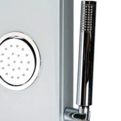 White Glass Shower Panel With 2 Body Sprays And Rain Shower Head 7 White Glass Shower Panel With 2 Body Sprays And Rain Shower Head -Warm Bathroom 1351c8720c53401c 8009 w800 h800 b0 p0