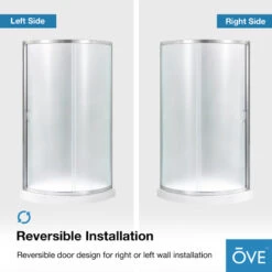 Ove Decors Breeze 32 Shower Kit, Frosted Glass Panels And Base, Satin Nickel -Warm Bathroom 13f1531c0239e8a7 3480 w800 h800 b0 p0