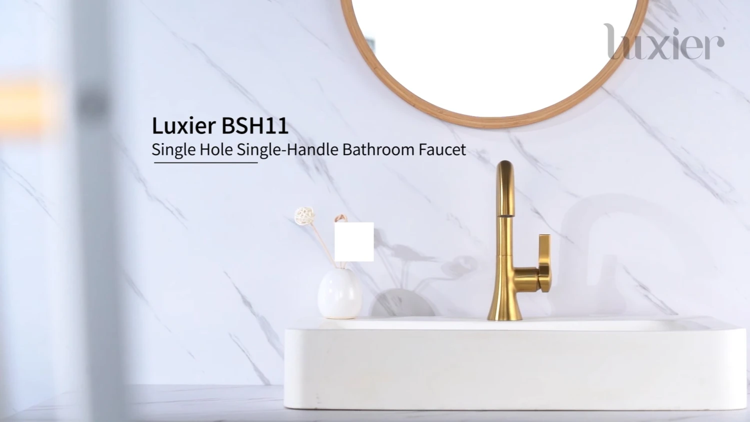 Luxier BSH11-S Single-Handle Bathroom Faucet With Drain, Oil Rubbed Bronze 2 Luxier BSH11-S Single-Handle Bathroom Faucet With Drain, Oil Rubbed Bronze - Image 2