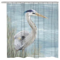 Heron By The Bay Shower Curtain