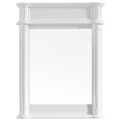 Vinnova Messina 30" Bathroom Vanity Framed Wall Mirror In White