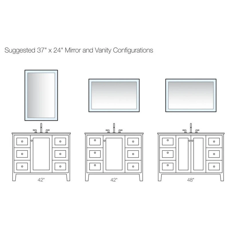 Sterling Sunfield 37"x24" Rectangular Lighted Mirror 2 Sterling Sunfield 37"x24" Rectangular Lighted Mirror - Image 2