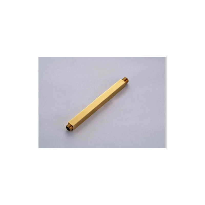 Gold Brass Square Shower Arm Ceiling Mount Bathroom Shower Holder Bar 3 Gold Brass Square Shower Arm Ceiling Mount Bathroom Shower Holder Bar - Image 3