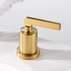 Luxier WSP04-T 2-Handle Widespread Bathroom Faucet With Drain, Brushed Gold -Warm Bathroom 1731706c01660964 4890 w800 h800 b0 p0
