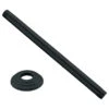 1/2" Ips X 12" Ceiling Mounted Shower Arm With Flange In Powder Coated Black