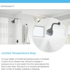 3-Piece Rain Head Shower Set, Chrome -Warm Bathroom 187192990c40faf2 1246 w800 h800 b0 p0