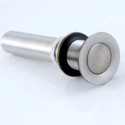 1-1/2" Push Pop-Up Drain Stopper For Sink, Brushed Nickel, Without Overflow 16 1-1/2" Push Pop-Up Drain Stopper For Sink, Brushed Nickel, Without Overflow -Warm Bathroom 18b1583001ce29ee 9236 w800 h800 b0 p0
